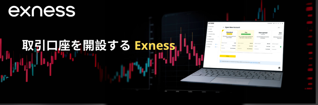 異なるアカウントタイプの最低預金額
Exness