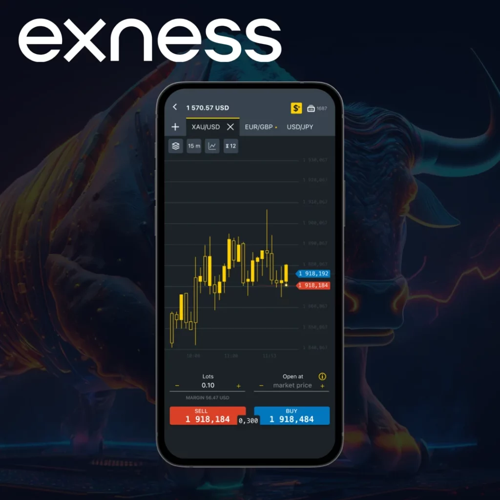 从 Exness 的模拟账户转为真实账户。