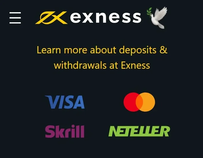 Cara melakukan Deposit dan Penarikan Exness