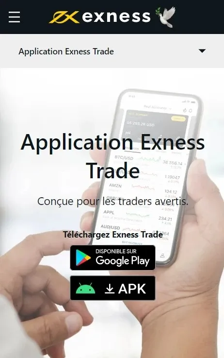 Application Exness Trade.