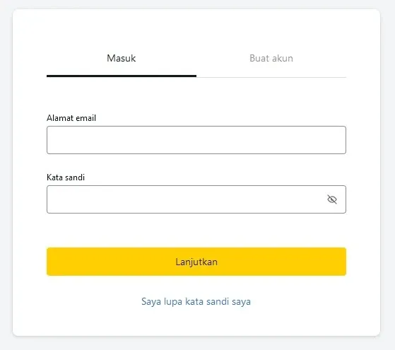 Cara menggunakan terminal web Exness