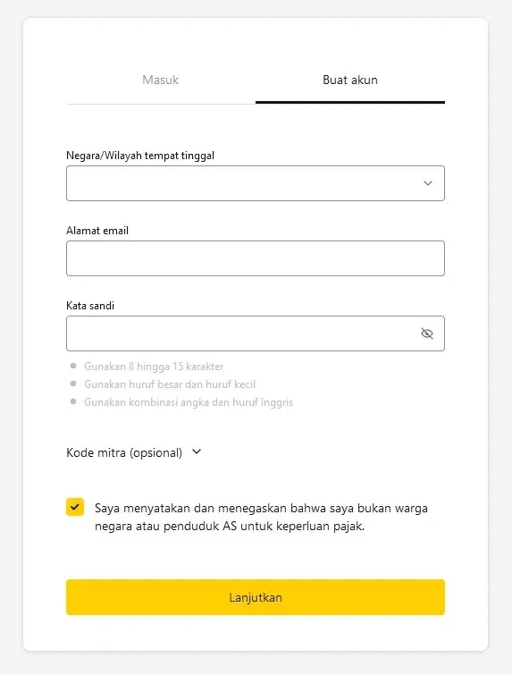 Cara menggunakan kalkulator Exness